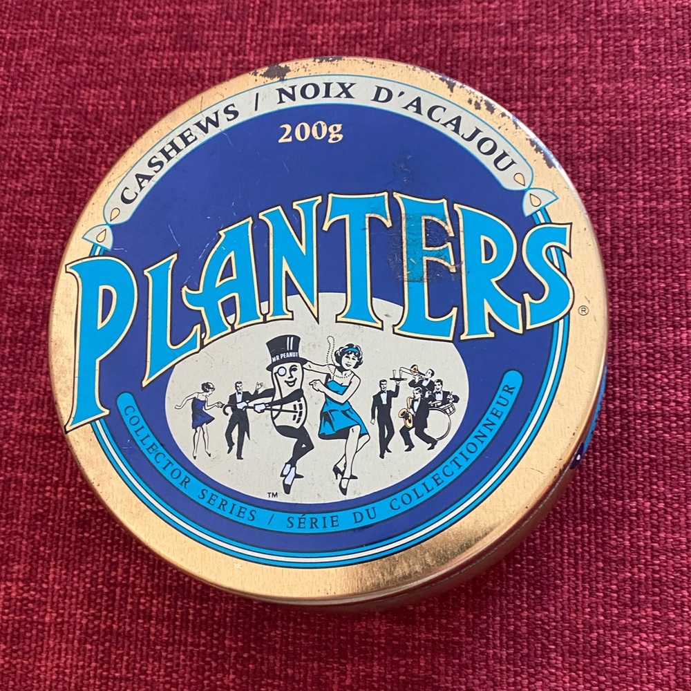 Vintage -1991 75th Anniversary Mr Peanut Cashews Tin.